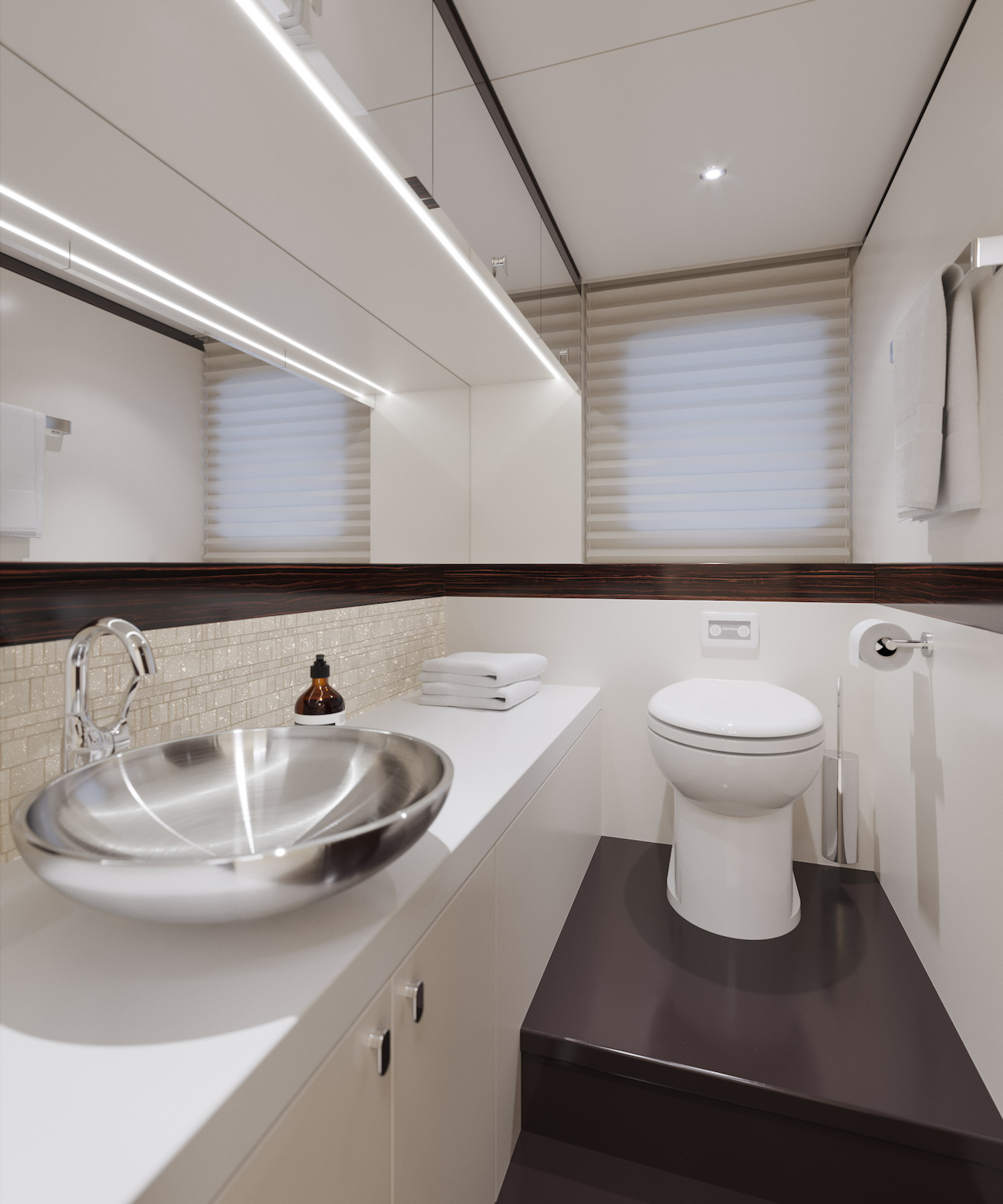 luxury yacht toilet